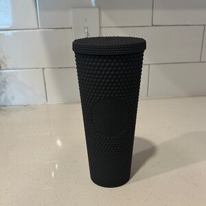 Starbucks Matte Black Textured Studded Tumbler with Lid